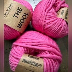 We Are Knitters Pink Wool Yarn in Bubblegum Colour